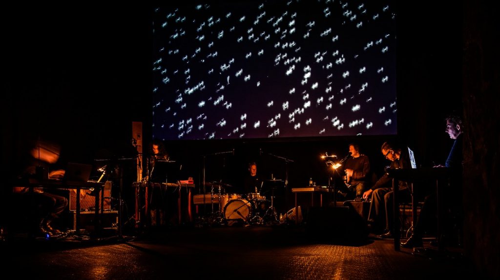 black seas ensemble performs at imago dei festival in krems, audiovisual research into auditory hallucinations,  michaela grill